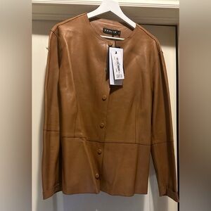 Danier Supple Tan Leather Jacket BNWT XXL